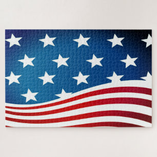 Amerikanische Flagge Puzzle