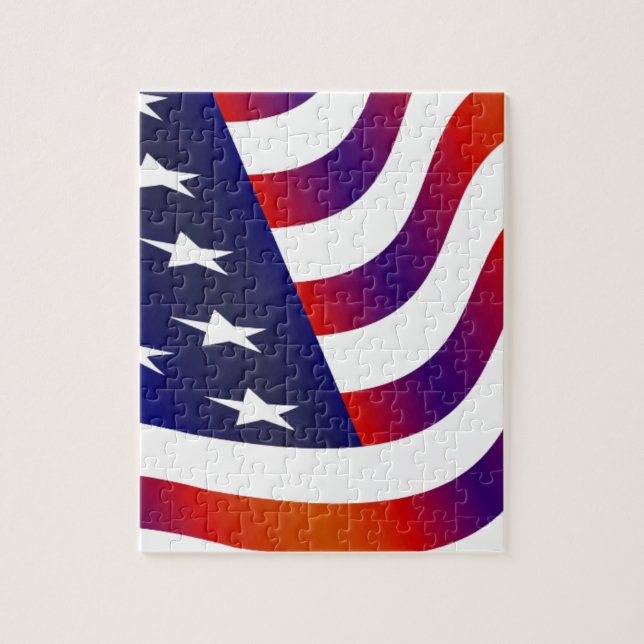 Amerikanische Flagge Puzzle (Vertikal)
