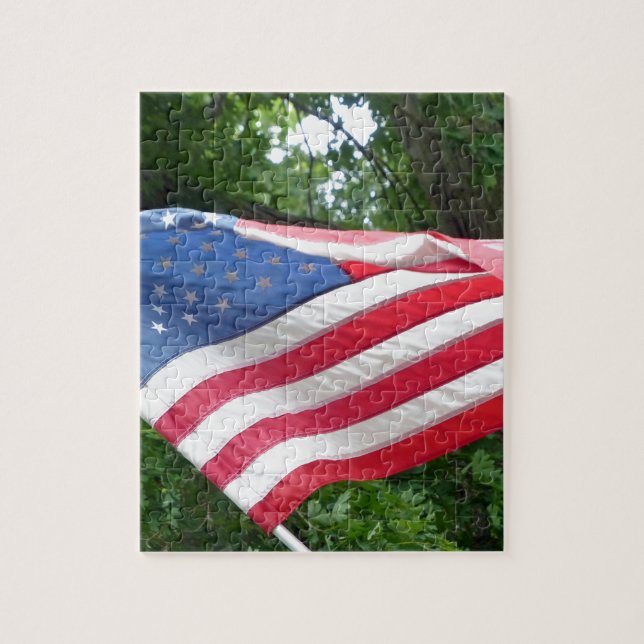 Amerikanische Flagge Puzzle (Vertikal)