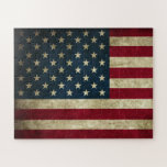Amerikanische Flagge Puzzle<br><div class="desc">Größe: 16" x 20" Puzzle mit Geschenkboxen, 56 Überlagerte Stücke Es sind immer die kleinen Stücke, die das große Bild machen! Verwandele deine Lieblingserinnerungen, Designs und Sprüche in ein tolles Puzzlespiel. Diese Puzzles sind aus stabilem Karton auf Graupappe hergestellt und in lebendigen Vollfarben gedruckt. Perfekt as Geschenk oder auch einfach...</div>