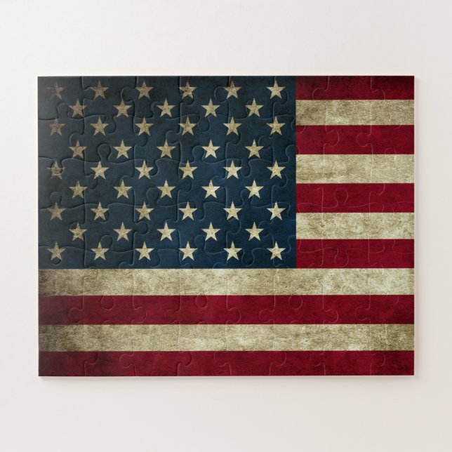 Amerikanische Flagge Puzzle (Horizontal)