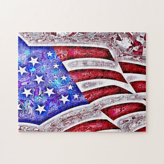 AMERIKANISCHE FLAGGE Puzzlespiel Puzzle (Horizontal)