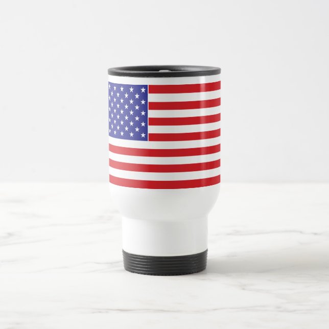 Amerikanische Flagge Reisebecher (Mittel)