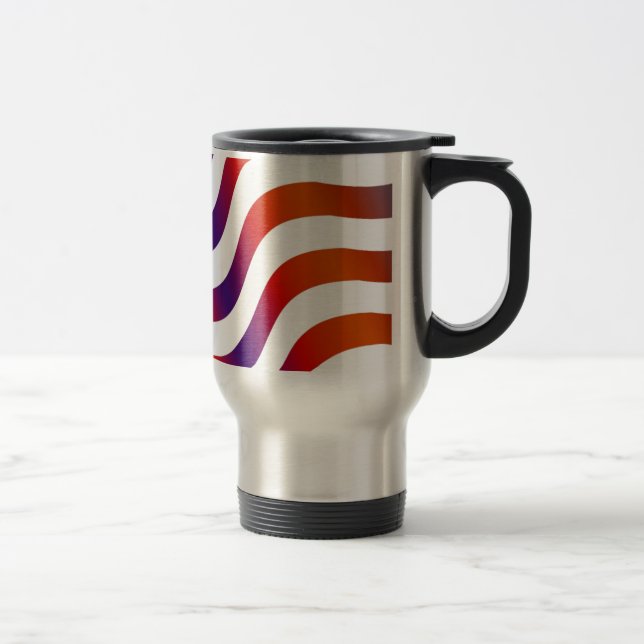 Amerikanische Flagge Reisebecher (Rechts)