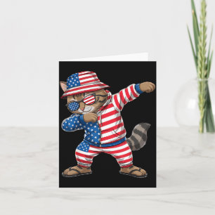 Amerikanische Flagge Rot Weiß Blau Patriotisch 4. Karte