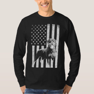 Amerikanische Flagge Rottweiler Hund mehr als 4. J T-Shirt