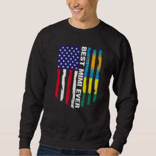 Amerikanische Flagge & Ruanda Flag Beste Mimi je P Sweatshirt
