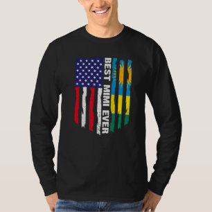 Amerikanische Flagge & Ruanda Flag Beste Mimi je P T-Shirt