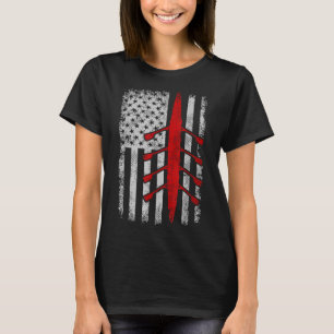 Amerikanische Flagge Rudern _1 T-Shirt