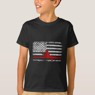 Amerikanische Flagge Rudern  T-Shirt