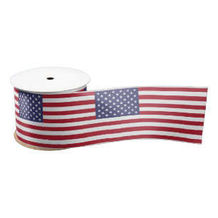 Amerikanische Flagge Satinband