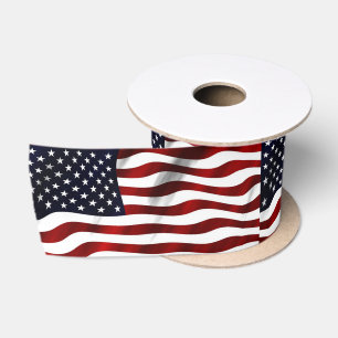 Amerikanische Flagge Satinband