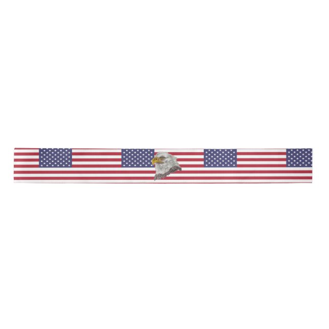 Amerikanische Flagge Satinband (Vorderseite)