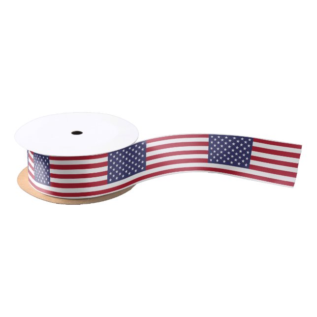 Amerikanische Flagge Satinband (Spule)