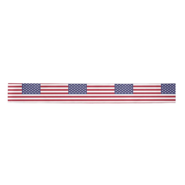 Amerikanische Flagge Satinband (Vorderseite)