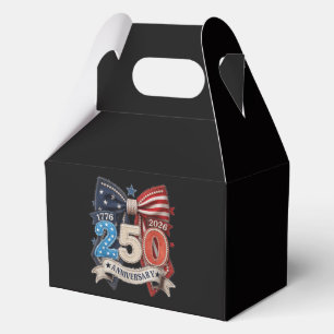 Amerikanische Flagge Schleife 250. Jubiläum Patrio Geschenkschachtel