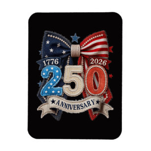Amerikanische Flagge Schleife 250. Jubiläum Patrio Magnet