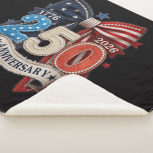 Amerikanische Flagge Schleife 250. Jubiläum Patrio Sherpadecke