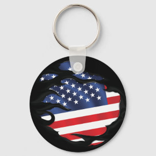 Amerikanische Flagge Schlüsselanhänger