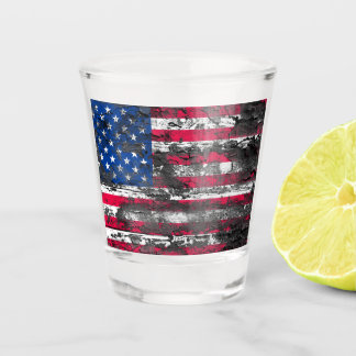 Amerikanische Flagge Schnapsglas