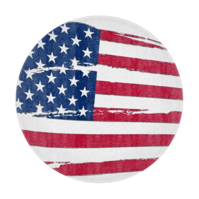 Amerikanische Flagge Schneidebrett (Vorderseite)