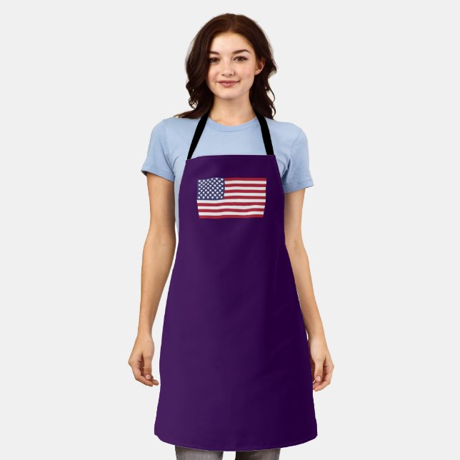 Amerikanische Flagge Schürze (Getragen)