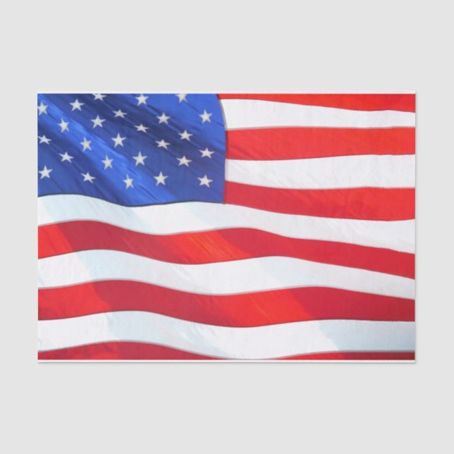 Amerikanische Flagge Seidenpapier (Vorderseite)