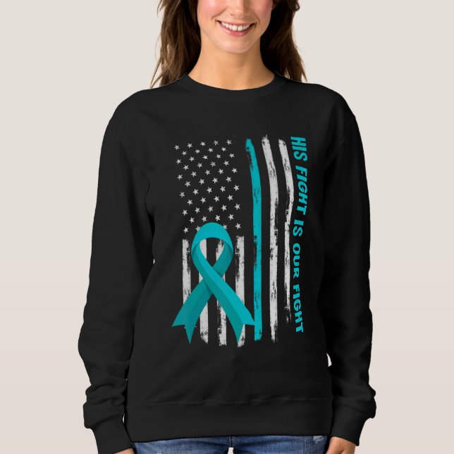 Amerikanische Flagge sein Kampf ist mein Kampf Pot Sweatshirt (Vorderseite)