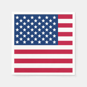 Amerikanische Flagge Serviette