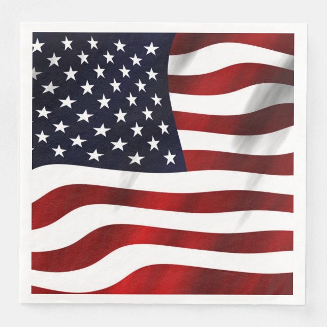 Amerikanische Flagge Serviette (Vorderseite)