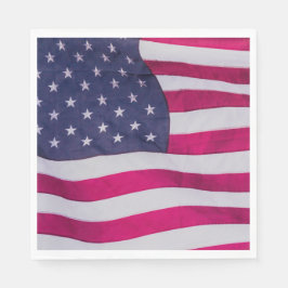 Amerikanische Flagge Serviette
