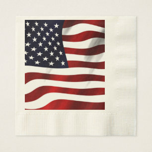 Amerikanische Flagge Serviette