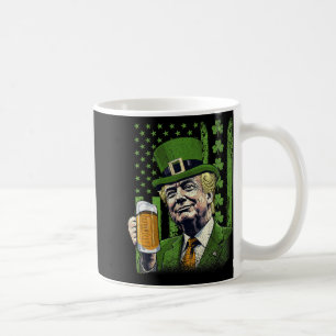 Amerikanische Flagge Shamrocks Irisch Trump St Pat Kaffeetasse