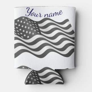 Amerikanische Flagge Sie können Ihren Namen hier s Dosenkühler