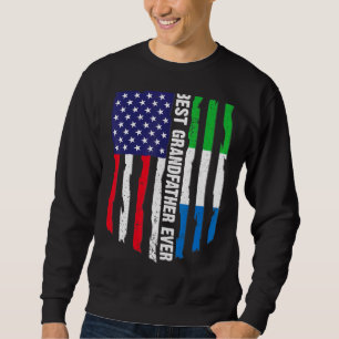 Amerikanische Flagge Sierra Leone beste Flagge Gro Sweatshirt