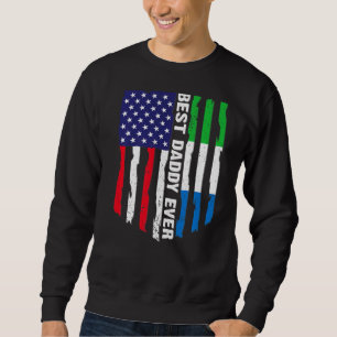 Amerikanische Flagge Sierra Leone Flagge Bester Da Sweatshirt