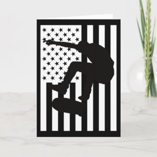 Amerikanische Flagge Skateboarding USA-Flagge Skat Karte