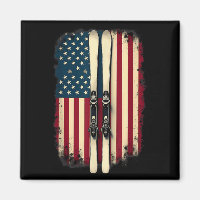 Amerikanische Flagge Skifahrer _2