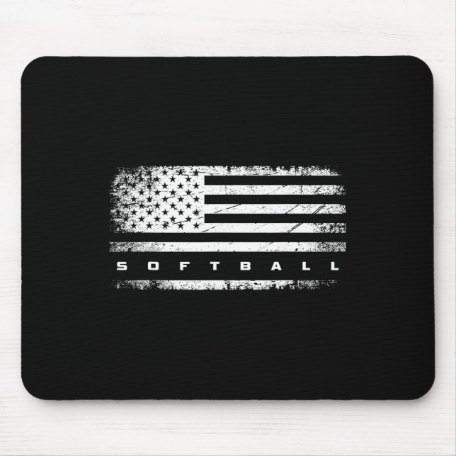 Amerikanische Flagge Softll Bekleidung - Softll  Mousepad (Vorne)