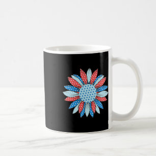 Amerikanische Flagge Sonnenblume 4. Juli Frauen Pa Kaffeetasse
