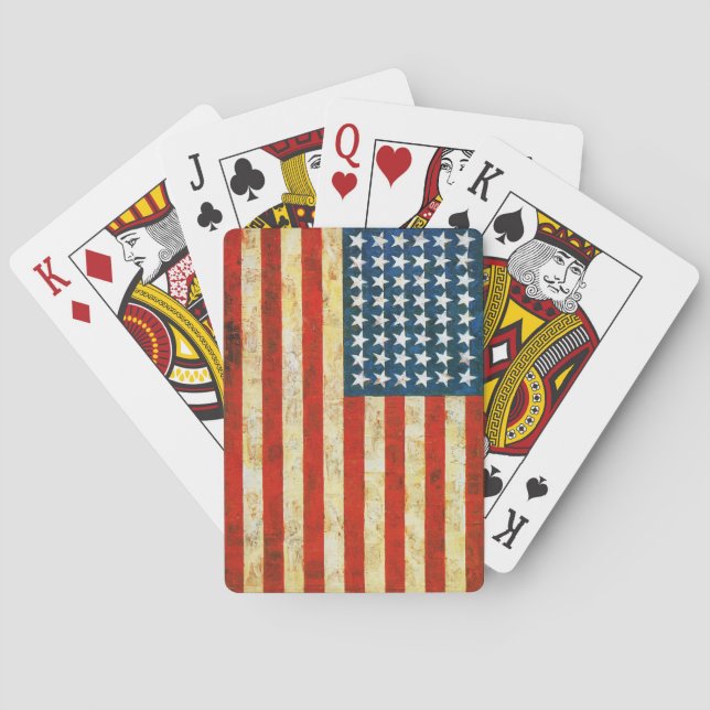 Amerikanische Flagge Spielkarten (Rückseite)