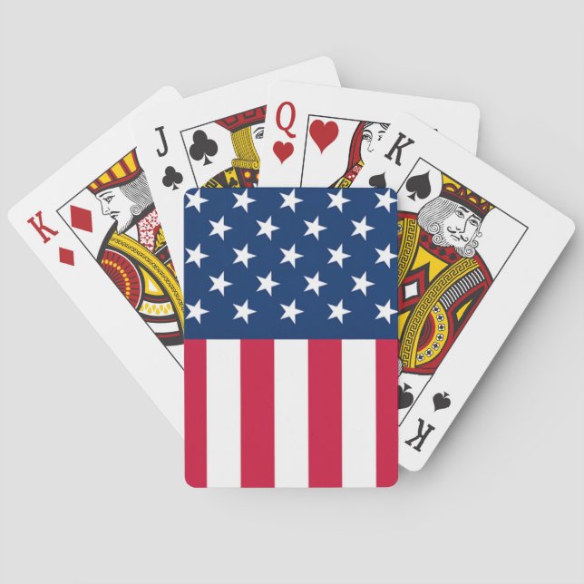 Amerikanische Flagge Spielkarten (Rückseite)