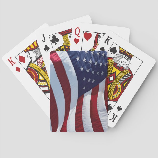 Amerikanische Flagge Spielkarten (Rückseite)