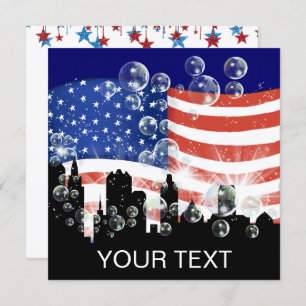 Amerikanische Flagge - SRF Einladung