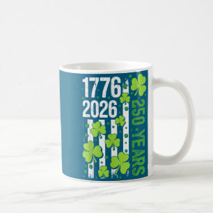 Amerikanische Flagge St. Patricks Day Vintage iris Kaffeetasse