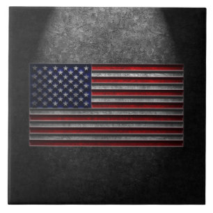 Amerikanische Flagge Stein Textur Foto Fliesen