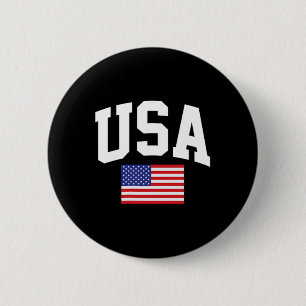 Amerikanische Flagge Sterne Streifen 4. Juli Patri Button