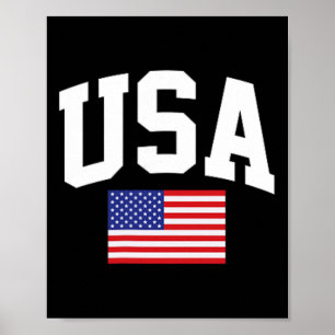 Amerikanische Flagge Sterne Streifen 4. Juli Patri Poster