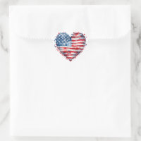 Amerikanische Flagge Sterne Streifen Herz Patrioti