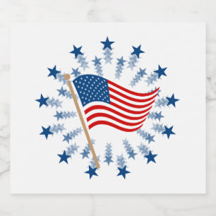 Amerikanische Flagge Sternenexplosion Feuerwerk 4.